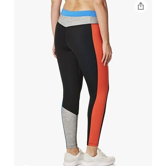 NEW..NIKE ONE WOMEN PLUS SIZE M MID RISE 7/8 COLOR BLOCK LEGGINGS - Picture 2 of 5
